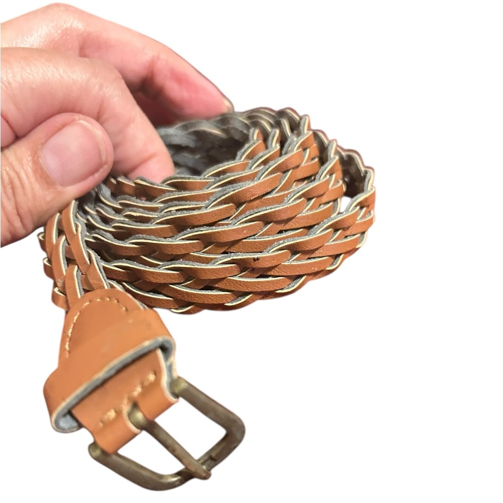 Stylish Tan Braided Belt